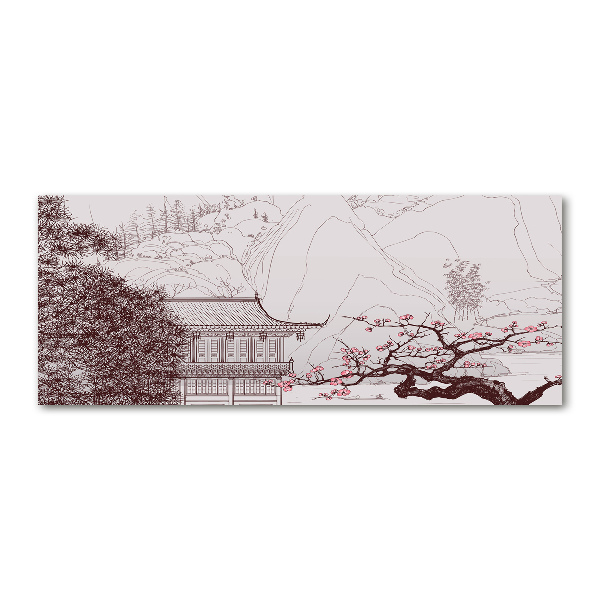 Quadro in vetro acrilico Paesaggio cinese