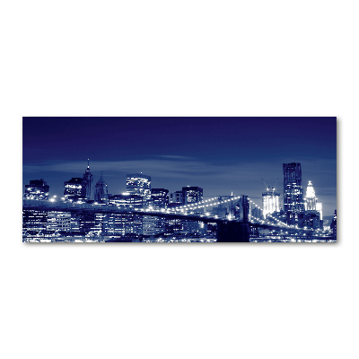 Quadro vetro acrilico New York di notte