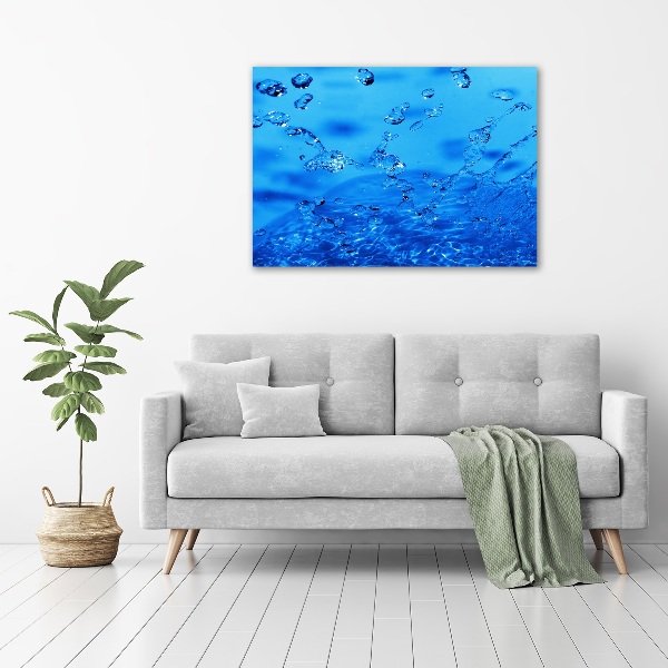 Quadro in vetro acrilico Gocce d'acqua