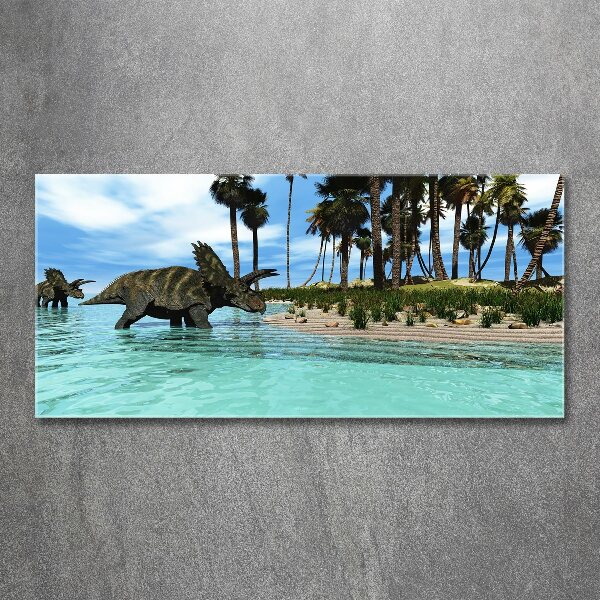 Quadro vetro acrilico Dinosauri