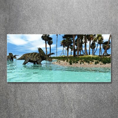Quadro vetro acrilico Dinosauri