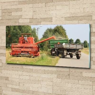 Quadro vetro acrilico Mietitrebbia