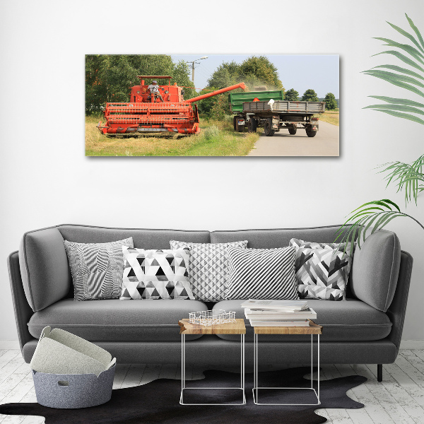 Quadro vetro acrilico Mietitrebbia