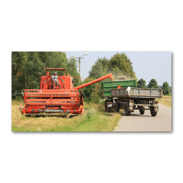 Quadro vetro acrilico Mietitrebbia