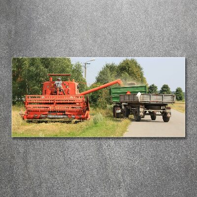 Quadro vetro acrilico Mietitrebbia