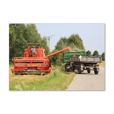 Quadro vetro acrilico Mietitrebbia