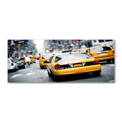 Quadro su vetro acrilico Taxi di New York