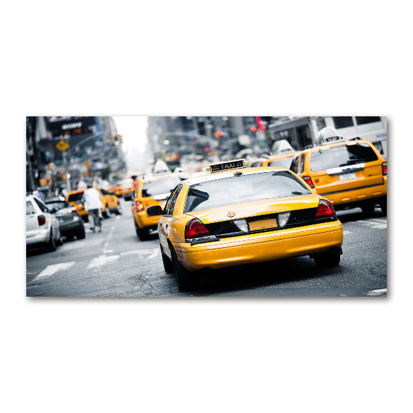 Quadro su vetro acrilico Taxi di New York