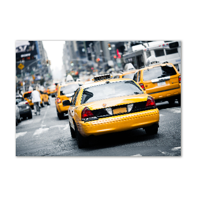 Quadro su vetro acrilico Taxi di New York
