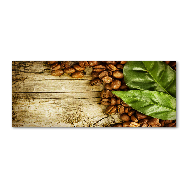 Quadro in vetro acrilico Caffè e alloro