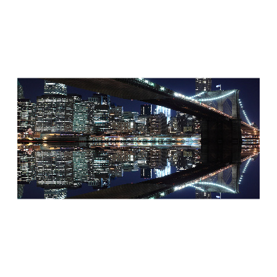 Quadro su vetro acrilico Ponte di Brooklyn
