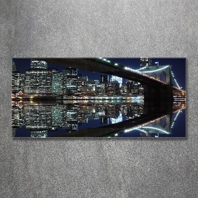 Quadro su vetro acrilico Ponte di Brooklyn