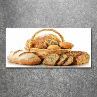 Quadro su vetro acrilico Pane nel cestino