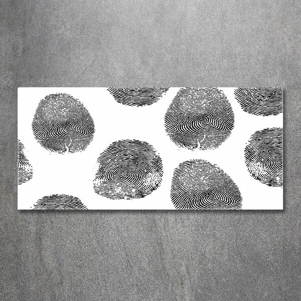 Quadro in vetro acrilico Impronte digitali