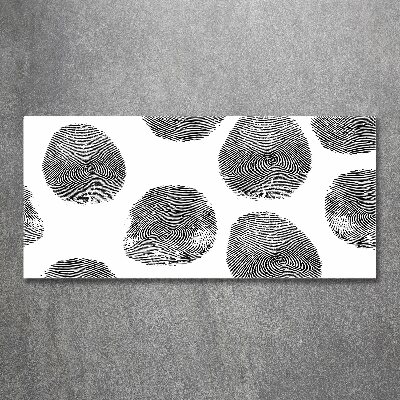 Quadro in vetro acrilico Impronte digitali