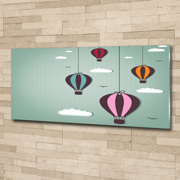Quadro su vetro acrilico Mongolfiere volanti