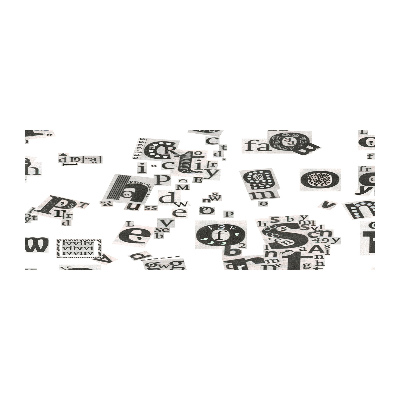 Quadro in vetro acrilico Lettere da un giornale