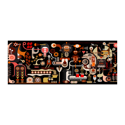 Quadro vetro acrilico Produzione del caffè