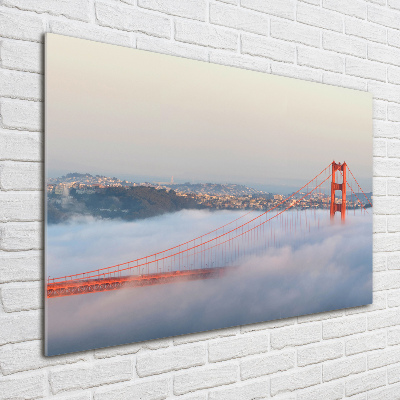 Quadro in vetro acrilico Ponte di San Francisco