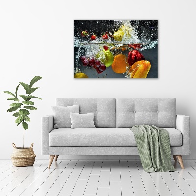 Quadro in vetro acrilico Frutta e verdura