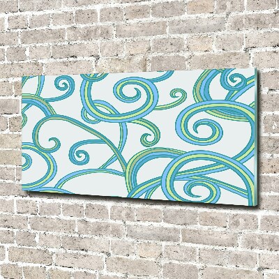 Quadro vetro acrilico Spirali astratte