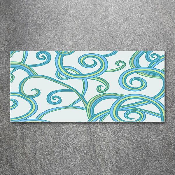 Quadro vetro acrilico Spirali astratte