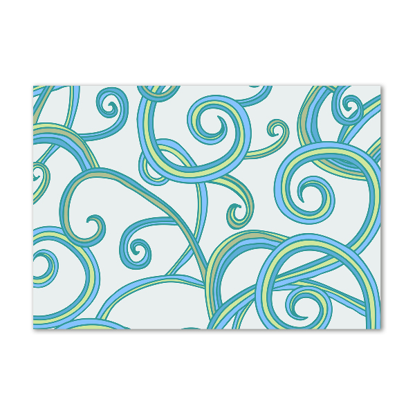 Quadro vetro acrilico Spirali astratte