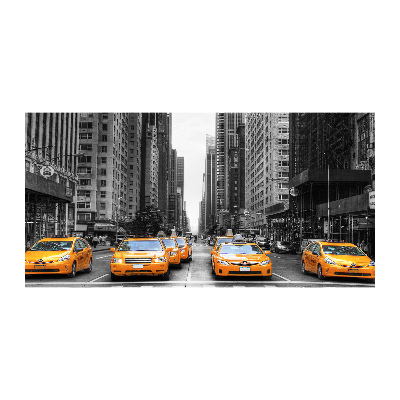 Quadro in vetro acrilico Taxi di New York