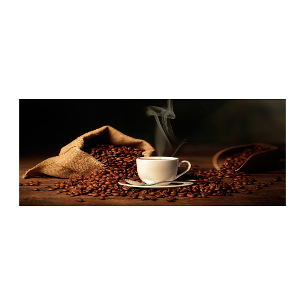 Quadro in vetro acrilico Caffè in tazza