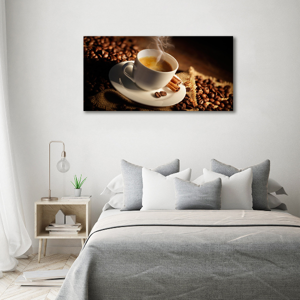 Quadro vetro acrilico Caffè in tazza