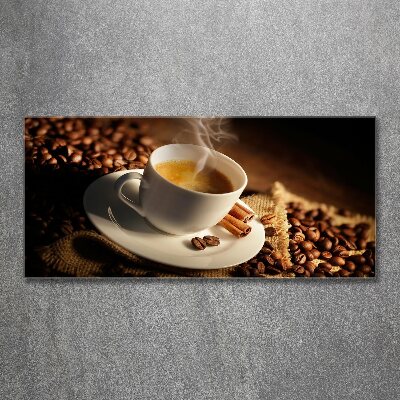 Quadro vetro acrilico Caffè in tazza