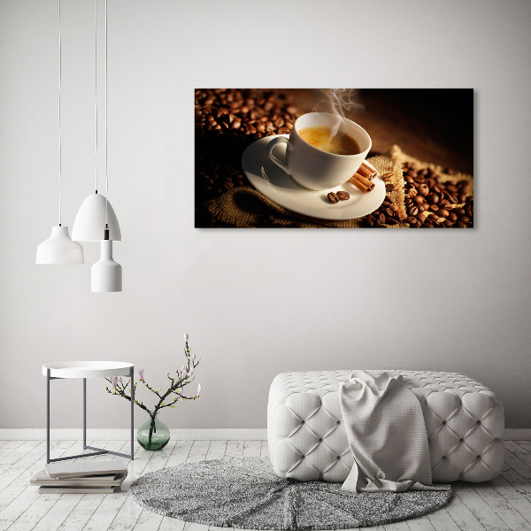 Quadro vetro acrilico Caffè in tazza