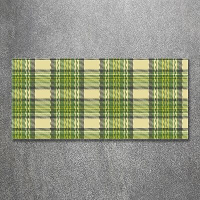 Quadro in vetro acrilico A scacchi verdi