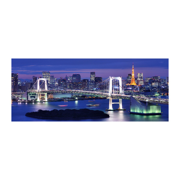Quadro su vetro acrilico Ponte di Tokyo
