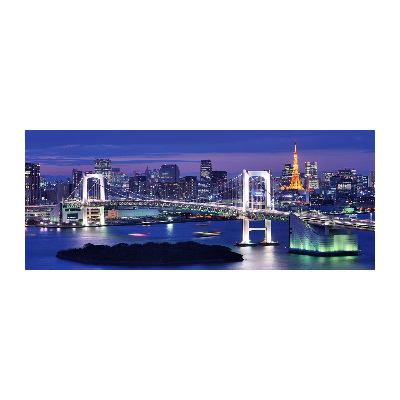 Quadro su vetro acrilico Ponte di Tokyo
