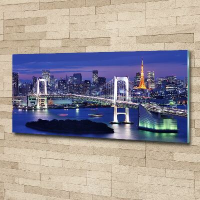 Quadro su vetro acrilico Ponte di Tokyo