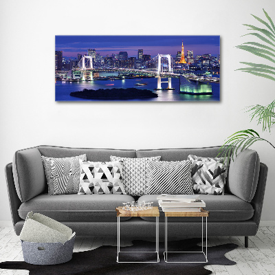 Quadro su vetro acrilico Ponte di Tokyo