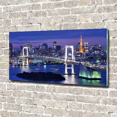 Quadro su vetro acrilico Ponte di Tokyo
