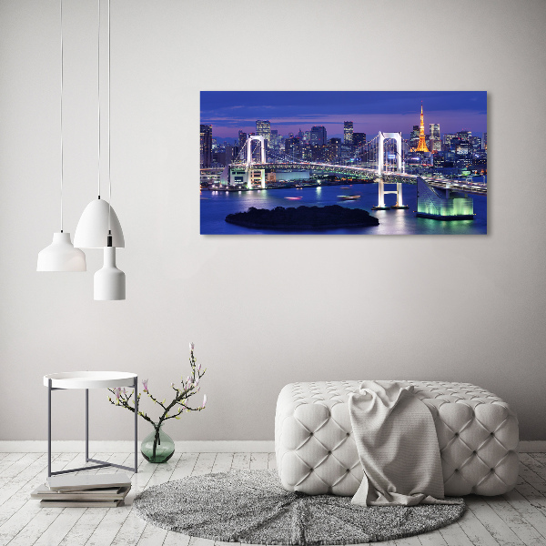 Quadro su vetro acrilico Ponte di Tokyo