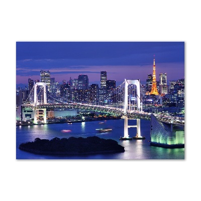 Quadro su vetro acrilico Ponte di Tokyo