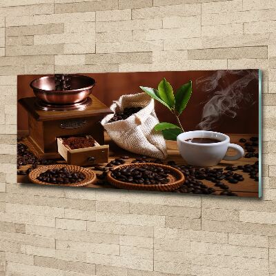 Quadro su vetro acrilico Una tazza di espresso