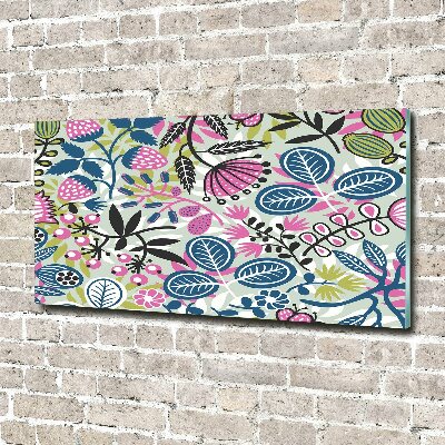 Quadro vetro acrilico Motivo floreale