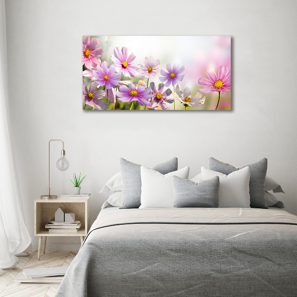 Quadro in vetro acrilico Fiori nel prato