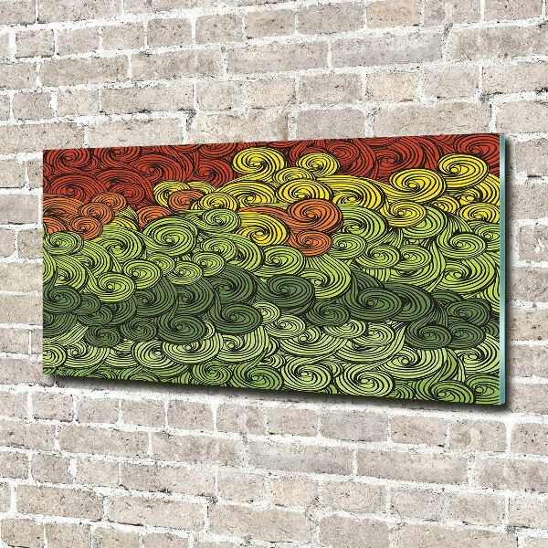 Quadro vetro acrilico Piogge colorate