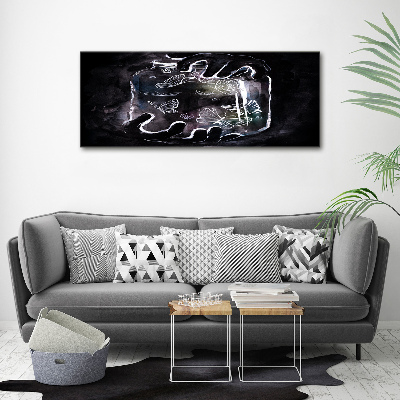 Quadro su vetro acrilico Farfalle in un barattolo