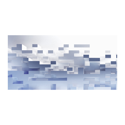 Quadro in vetro acrilico Astrazione cubica