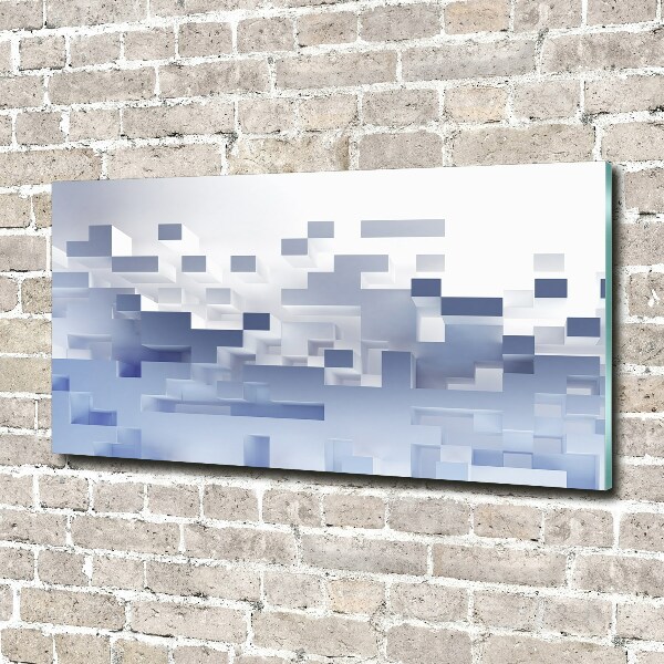 Quadro in vetro acrilico Astrazione cubica