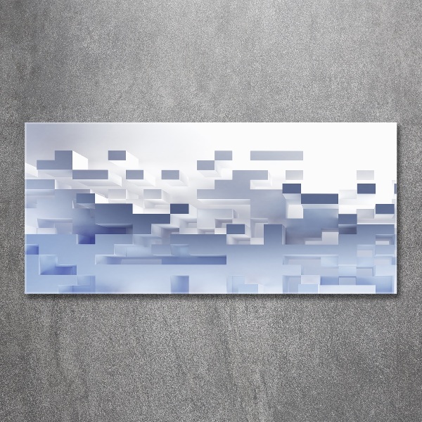 Quadro in vetro acrilico Astrazione cubica