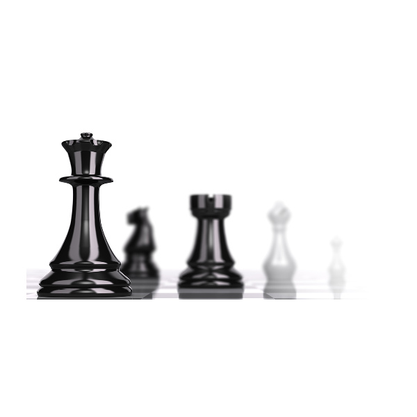 Quadro in vetro acrilico Uomo degli scacchi