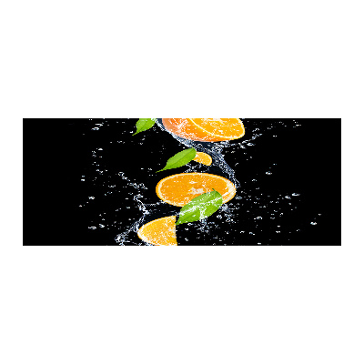 Quadro in vetro acrilico Arance e acqua